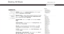 Desktop Screenshot of destroyallmusic.org