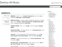 Tablet Screenshot of destroyallmusic.org